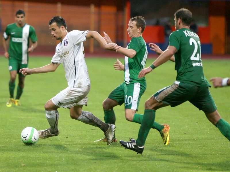 Ivanovski (in white) playing for Astra; photo: gsp.ro
