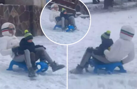 Oamenilor nu le-a venit să cradă că e el! Îmbrăcat sport, cu o geacă ...