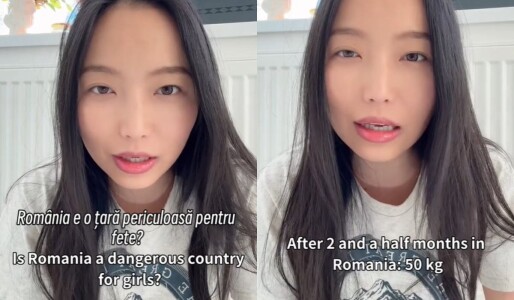 O influenceriță din China stabilită în România spune că s-a îngrășat 9 ...