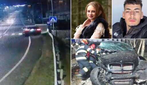 Filmul accidentului groaznic din Bistrița Năsăud. Diana și Alex sunt ...