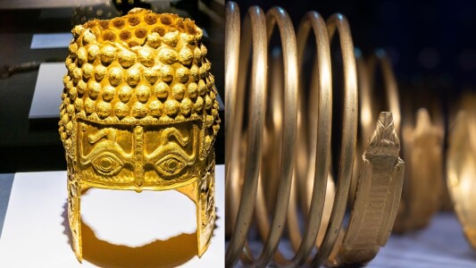 Cum au fost găsite celebrul coif dacic de aur de la Coțofenești și ...