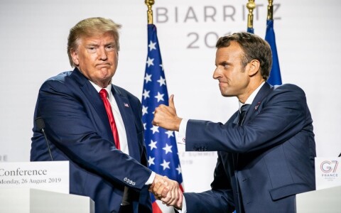 Donald Trump se laudă că l-a presat pe Emmanuel Macron să crească prețul ...
