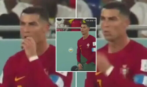 Ce a scos Cristiano Ronaldo din șort și a băgat în gură, în timpul meciului ...
