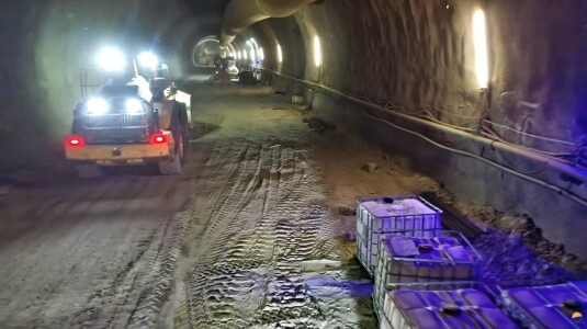 VIDEO Primul tunel de autostradă din România, filmat cu drona