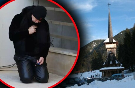 La ora 00, Gigi Becali a întâmpinat Noul An în genunchi, la bisericuța din ...