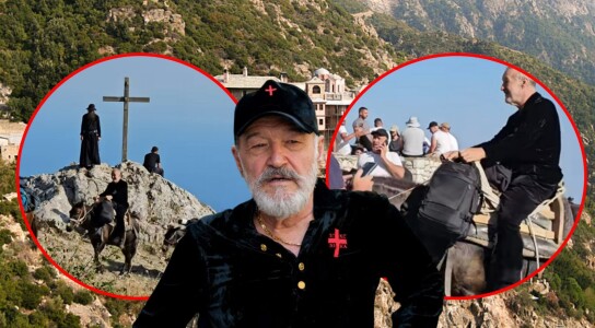 Imagini incredibile cu Gigi Becali pe cal la Muntele Athos! Patronul de la ...