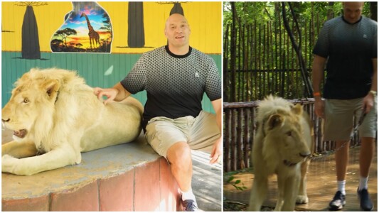 Animalul sălbatic pe care un uriaș sportiv l-a luat la ”plimbare” pe ...