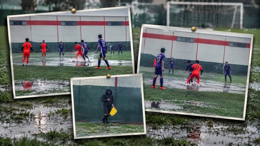 Imagini halucinante în România! Meci jucat într-o baltă uriașă în ...