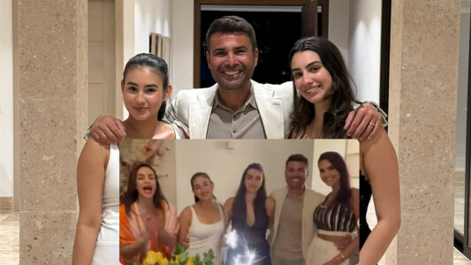 Adrian Mutu, „prins la mijloc” între fosta și actuala soție. Video