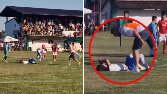 Scene revoltătoare în fotbalul românesc. Team-managerul a sărit să bată un ...