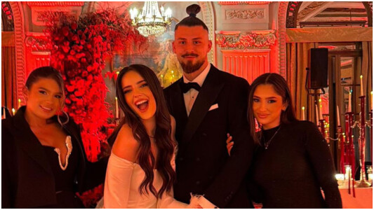 Soția fotbalistului care a făcut furori la cununia lui Radu Drăgușin. A ...