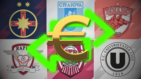 Analiza transferurilor pe bani din Superligă! De pe locul 5, Rapid vinde ...