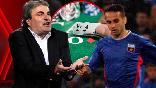 Cei trei jucători de renume ai Stelei, prinși în cantonament jucând poker: ...