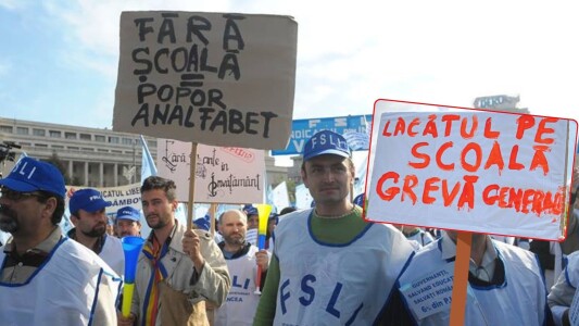 Profesorii, pregătiți de greva generală: sindicatele îi cheamă în stradă. ...