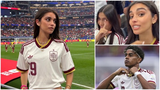 Cum a reacționat iubita lui Yamal după ce Spania a învins Portugalia la ...