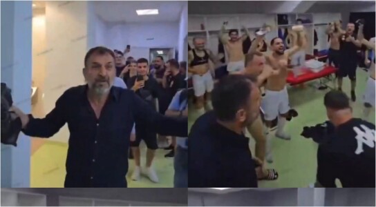 Nebunie totală! Președintele a intrat în vestiar și a aruncat cu bani în ...