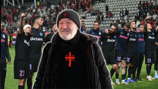 Gigi Becali a cântat în direct după calificarea FCSB-ului în Conference ...