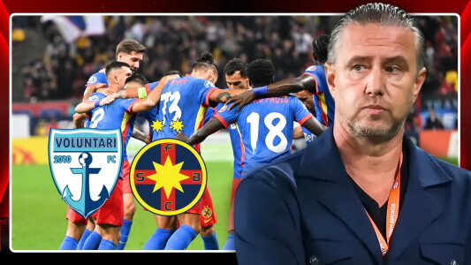 Echipa de start a FCSB cu FC Voluntari. Reghecampf a pregătit o mare ...