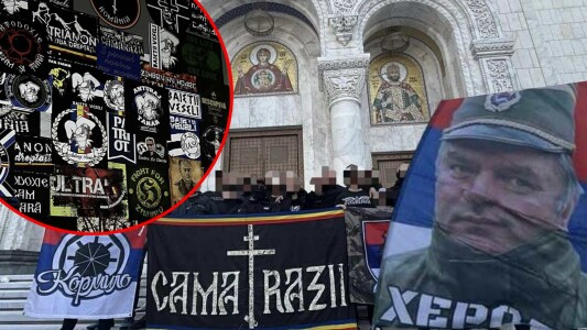 Banner scandalos afișat de români la Belgrad! Bosniacii, scârbiți de ...