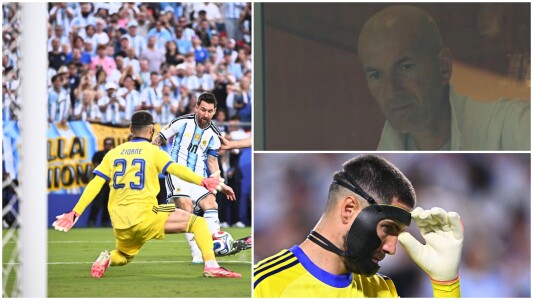 Reacția virală a lui Zinedine Zidane la golurile primite de fiul său, Luca, ...