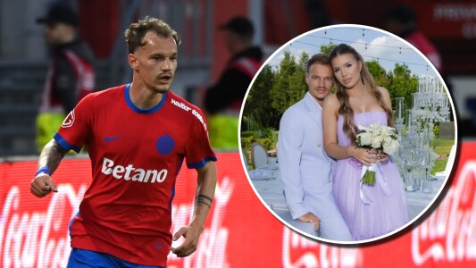 Alexandru Pantea s-a căsătorit. Cine este aleasa fotbalistului de la FCSB