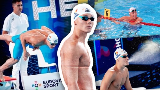 Cum a trăit David Popovici prima zi la Campionatele Europene, cu record şi ...