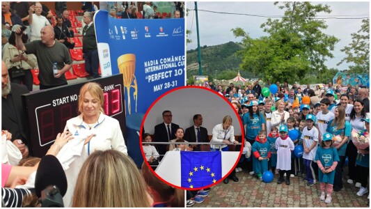 Prezență surpriză lângă Nadia Comăneci la Onești. Pe cine a trimis ...