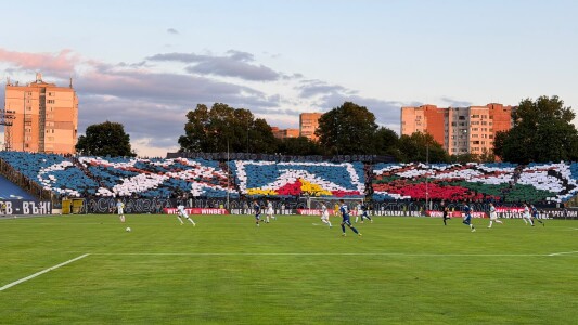 Fanii lui Levski Sofia, show în pauza meciului cu Universitatea Craiova! ...
