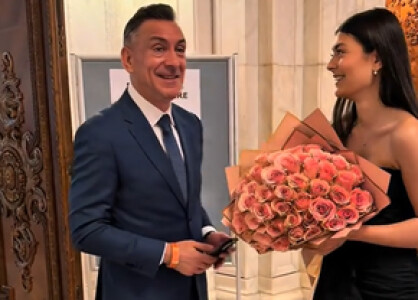 Ilie Dumitrescu i-a fost alături fiicei lui la ceremonia de absolvire a ...
