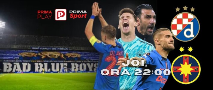 Vezi Dinamo Zagreb - FCSB pe PrimaPlay.ro