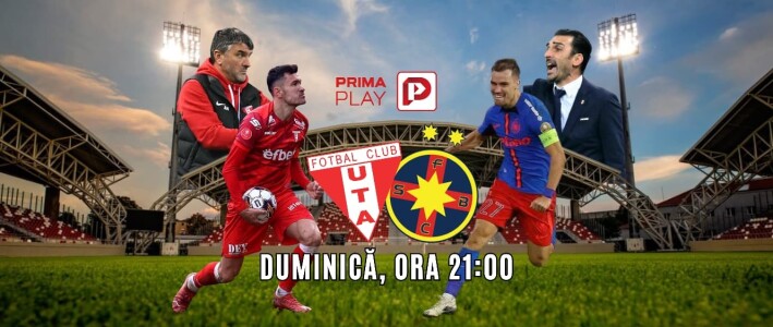 Vezi UTA Arad - FCSB pe PrimaPlay.ro