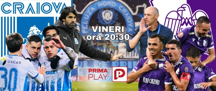Vezi Universitatea Craiova - FC Argeş pe PrimaPlay.ro