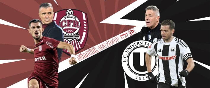 Vezi CFR Cluj - ”U” Cluj pe PrimaPlay.ro