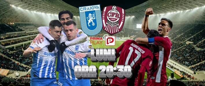 Vezi Universitatea Craiova - CFR Cluj pe PrimaPlay.ro