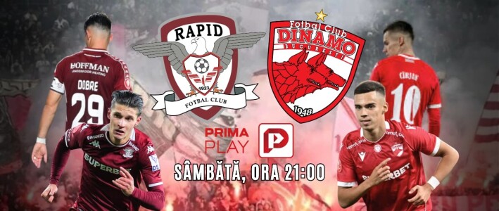 Vezi Rapid - Dinamo pe PrimaPlay.ro