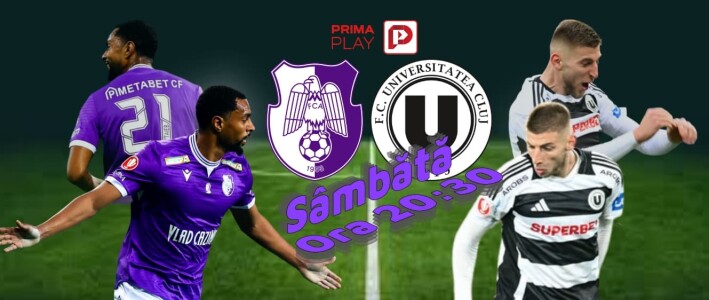 Vezi FC Argeş - ”U” Cluj pe PrimaPlay.ro