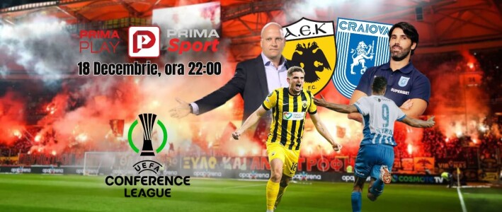 Vezi AEK Atena - Universitatea Craiova pe PrimaPlay.ro