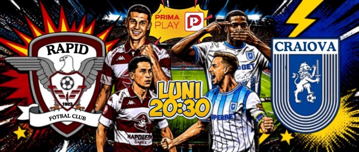 Vezi Rapid - Universitatea Craiova pe PrimaPlay.ro