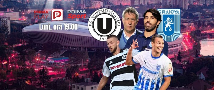 Vezi ”U” Cluj - Universitatea Craiova pe PrimaPlay.ro