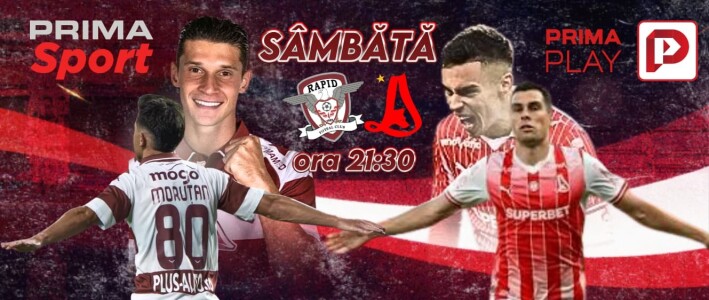 Vezi Rapid - Dinamo pe PrimaPlay.ro