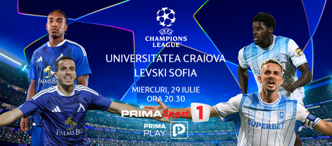 Vezi Universitatea Craiova - Levski Sofia pe PrimaPlay.ro