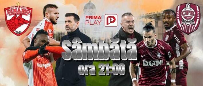 Vezi Dinamo - CFR Cluj pe PrimaPlay.ro