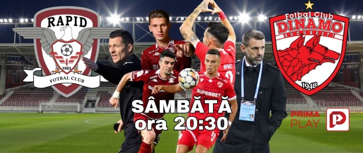 Vezi Rapid - Dinamo pe PrimaPlay.ro
