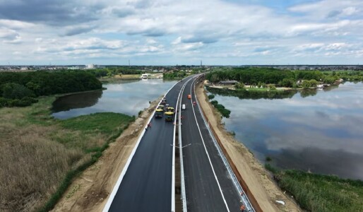 Imagini noi cu podul peste Lacul Cernica de pe Autostrada A0 Nord: A primit ...