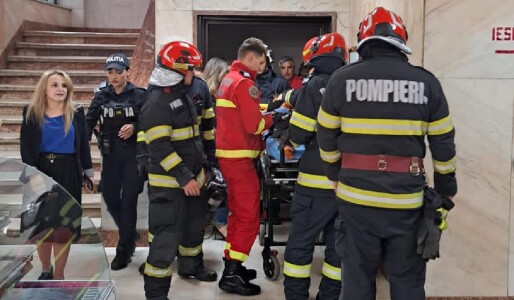 Un lift s-a prăbușit în clădirea Ministerului Transporturilor. 3 persoane ...