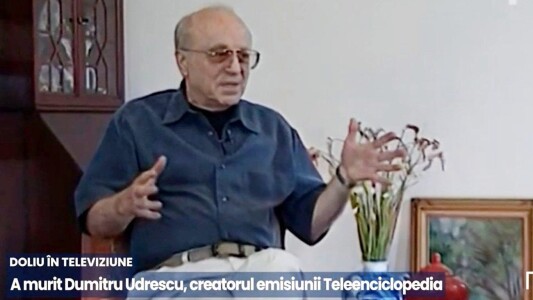 Dumitru Udrescu a murit. El a creat Teleenciclopedia, la TVR, cea mai ...