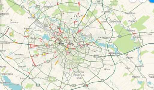 Trafic intens în București în prima zi de școală. Harta bulevardelor ...
