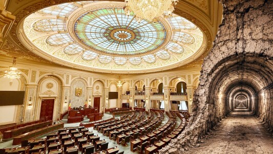 Secretele marmurei interzise de Ceaușescu și stema de 3,5 tone! Am vizitat ...