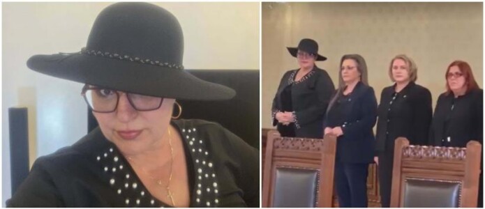 „Democrația a murit! Trăiască regina”. Diana Șoșoacă a uimit prin ținuta ...