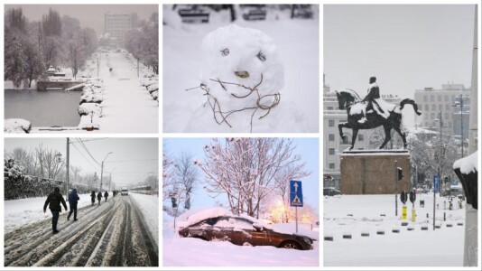 Cum arată Capitala sub jumătate de metru de zăpadă. Nu a mai nins așa mult ...